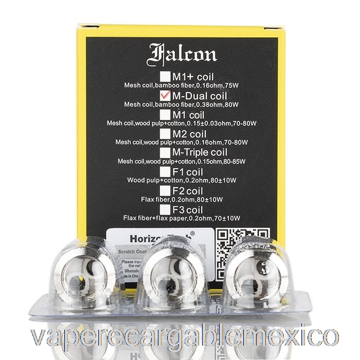 Bobinas De Repuesto Vape Recargables Horizon Falcon Bobinas De Malla Dual De 0.38ohm M